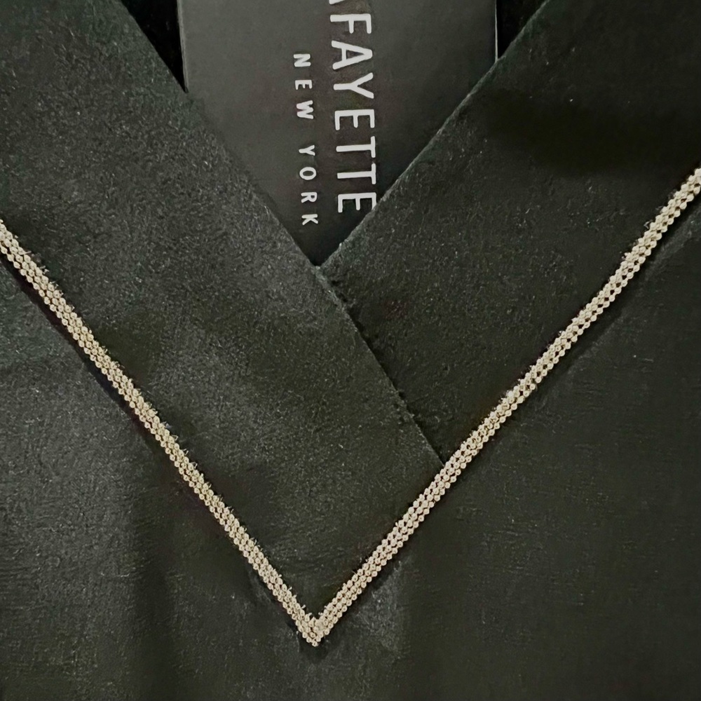 LAFAYETTE 148 NEW YORK Black Blouse Size XL